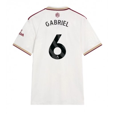 Moški Nogometni dresi Arsenal Gabriel Magalhaes #6 Tretji 2025-26 Kratek Rokav Moški Nogometni dresi Arsenal Gabriel Magalhaes #6 Tretji 2025-26 Kratek Rokav